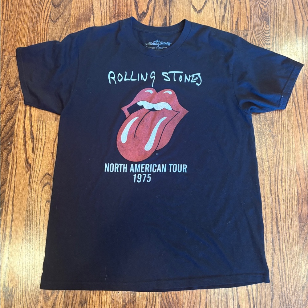 The Rolling Stones T-shirt Licensed North American‎ Tour 1975 Tee Size Large